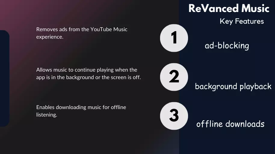 ReVanced Music Key Features