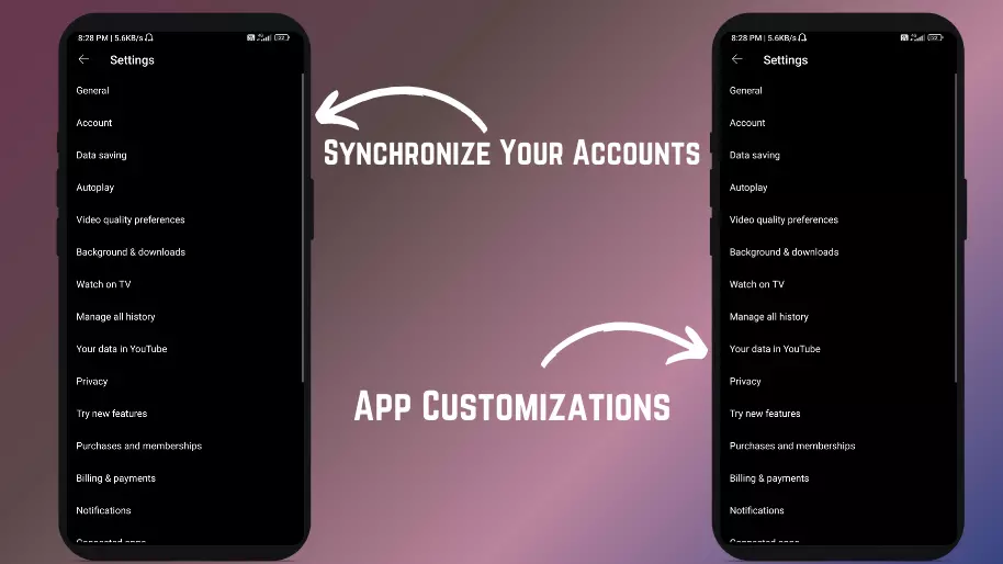 Synchronize Your Accounts